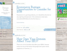 Tablet Screenshot of designtickle.com